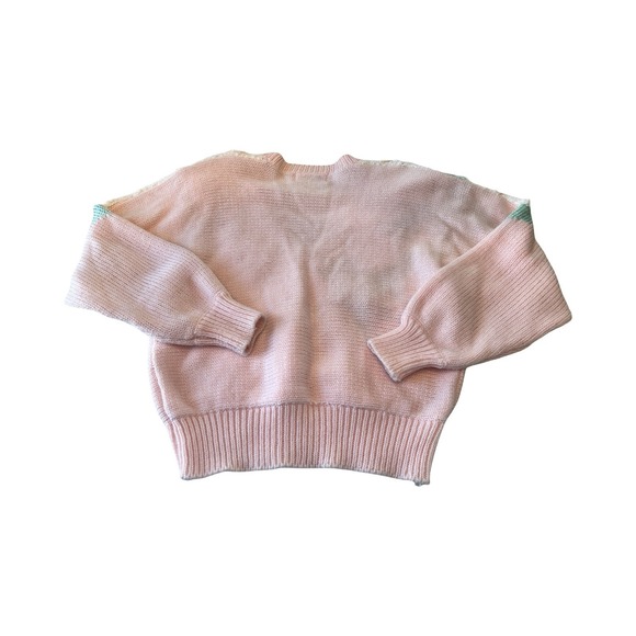 Vtg 80s Jaclyn Smith Pastel Pearl Beading Bow Shoulder Pads Big‎ Hair Glam - Picture 5 of 5